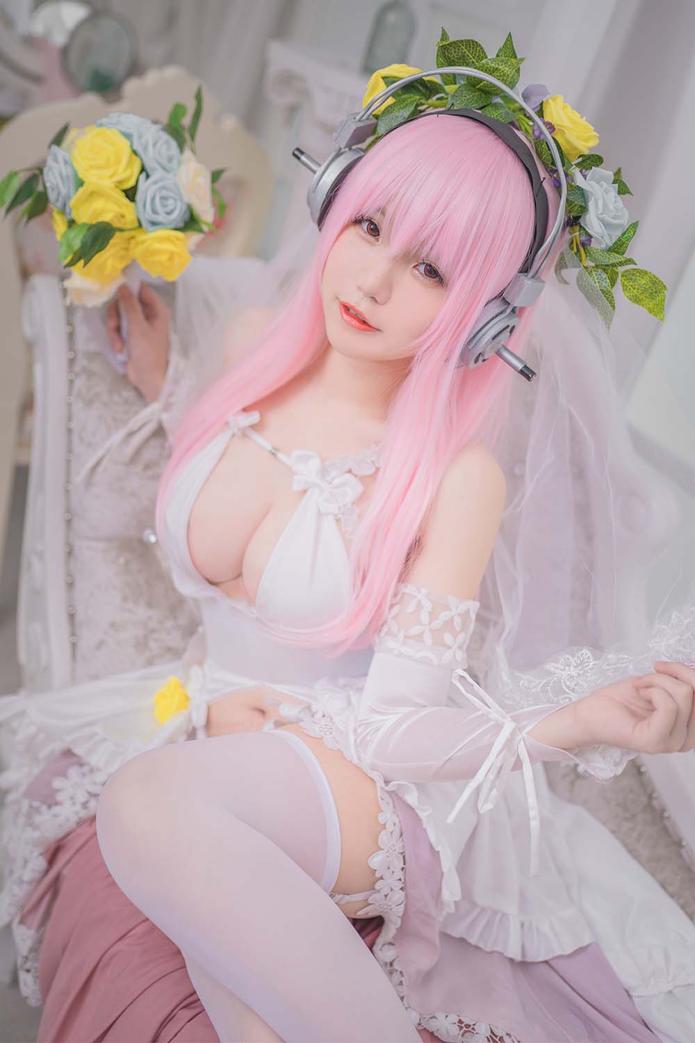 [Yoko宅夏Cos]索尼子本婚纱 Yoko宅夏Cos-第1张