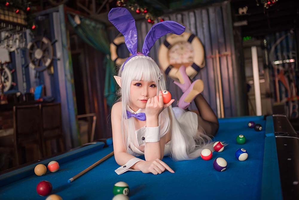[Yoko宅夏Cos]艾米莉娅 兔女郎 Yoko宅夏Cos-第1张