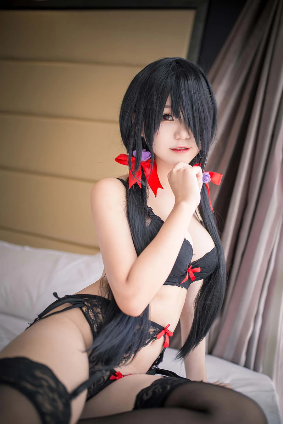 [Yoko宅夏Cos]NO.0001 狂三内衣 Yoko宅夏Cos-第1张
