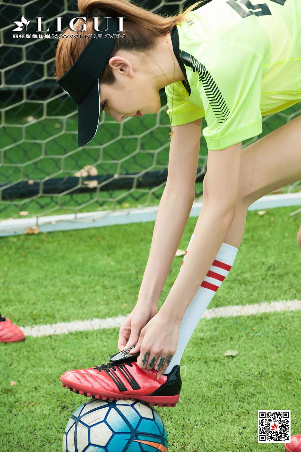 [Ligui丽柜]网络丽人 2019.07.03 Model 绿茵赛场 Ligui丽柜-第1张