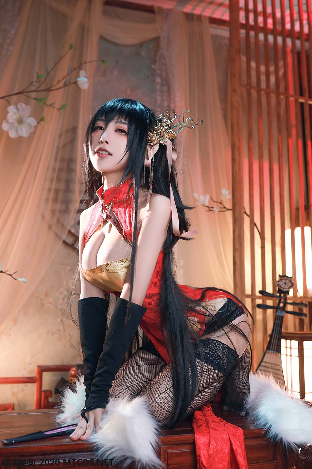[喵糖映画]HML.004 水淼大凤旗袍 MTYH喵糖映画-第1张
