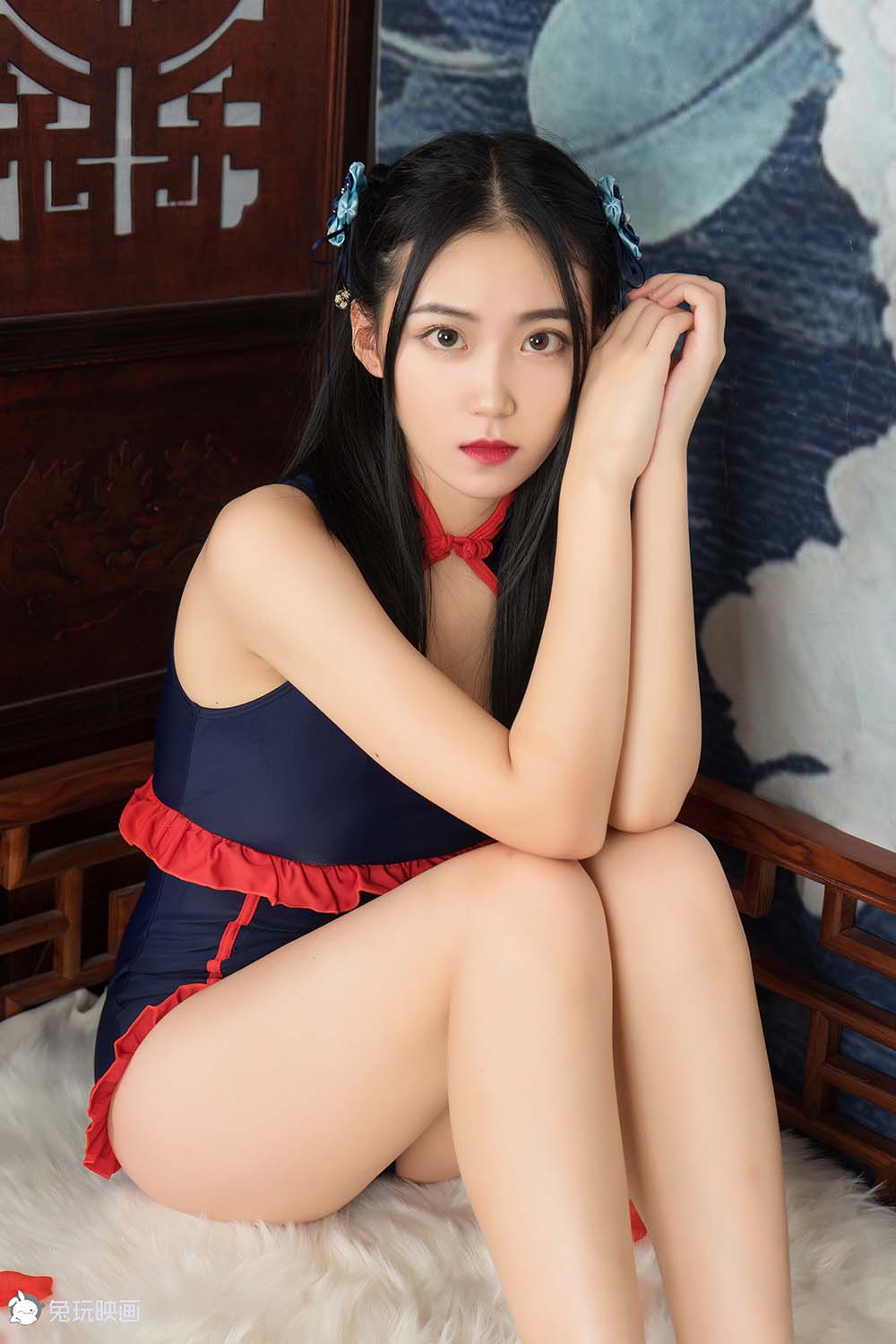 [兔玩映画]B72.004 红蓝少女的果腿 TWYH兔玩映画-第1张