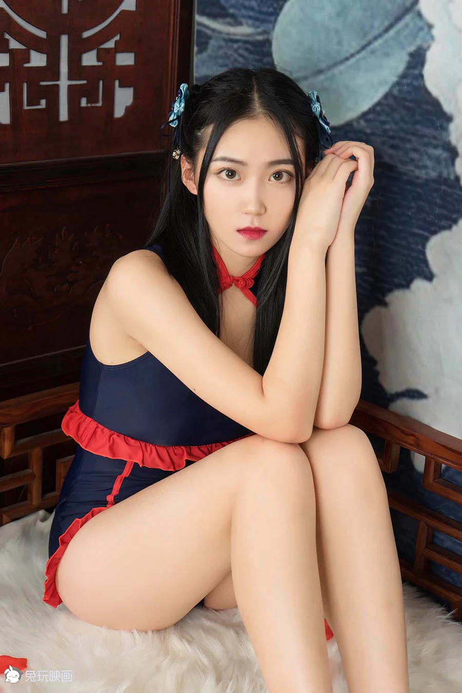 [兔玩映画]B72.004 红蓝少女的果腿 TWYH兔玩映画-第1张
