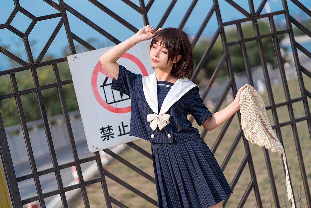 [喵糖映画]JKL.024 深蓝JK制服 MTYH喵糖映画-第1张