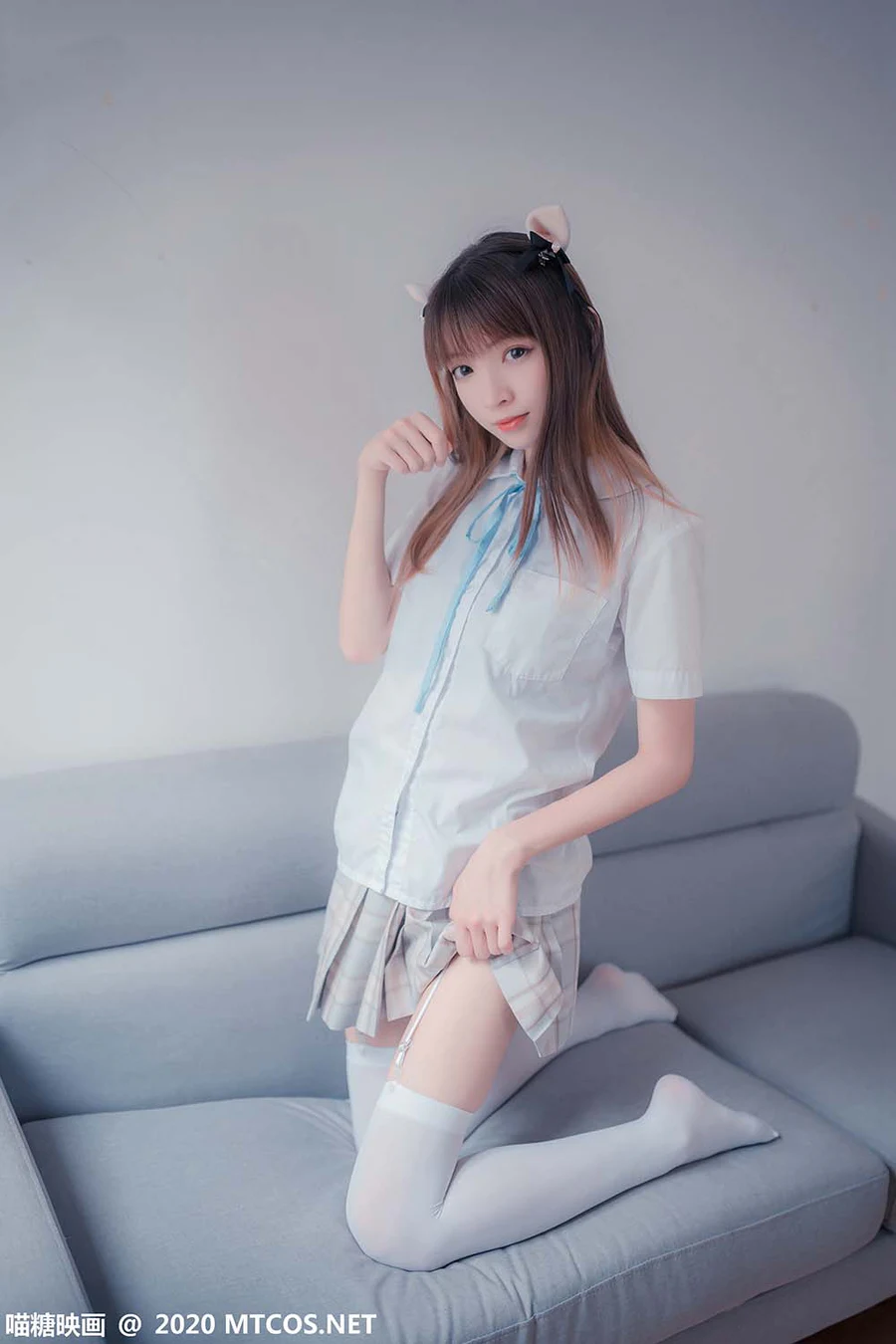 [喵糖映画]JKL.019 猫耳JK制服 MTYH喵糖映画-第1张