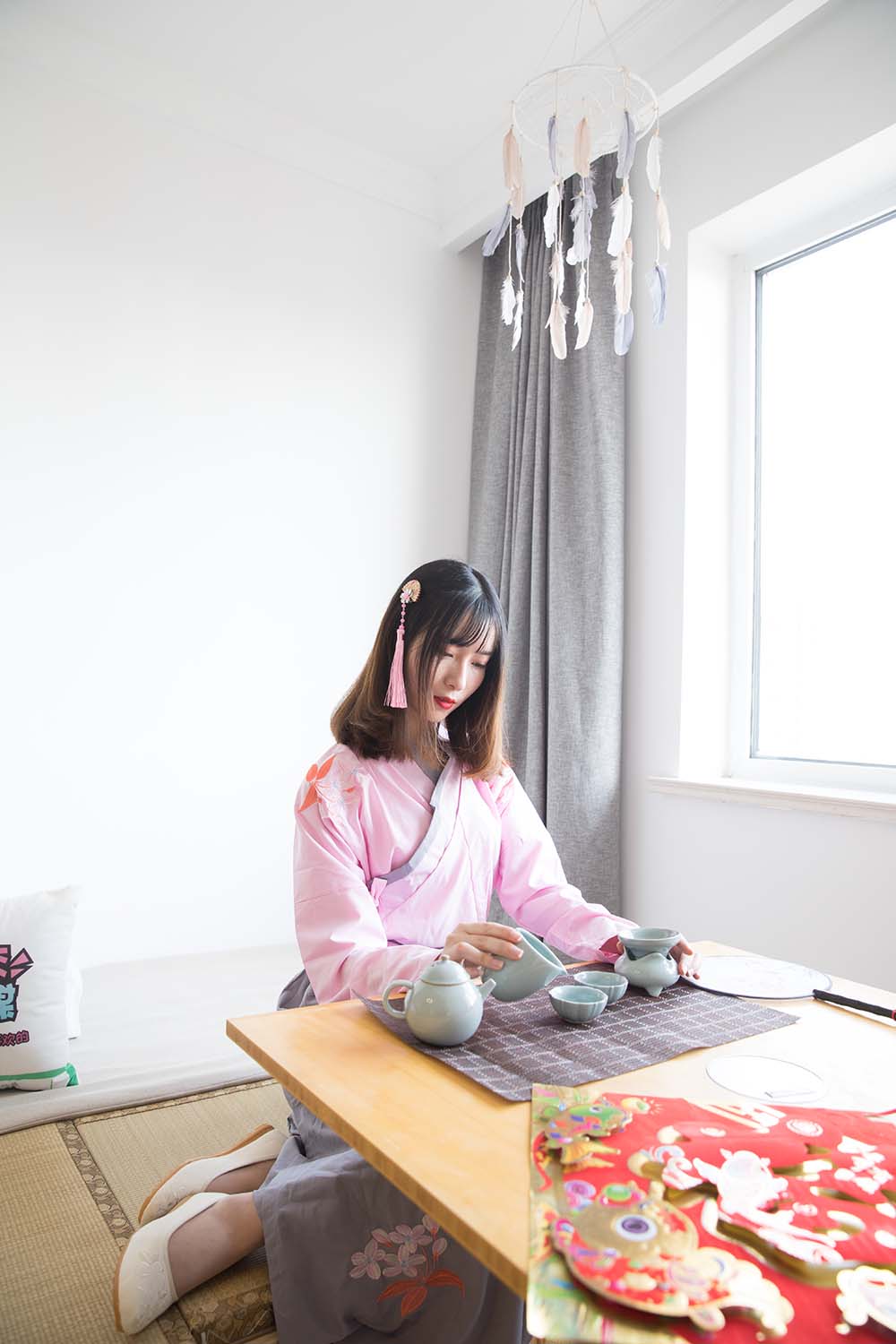 物恋传媒 NO.109 猫耳-小众汉服与肉丝的巧妙搭配 WLCM物恋传媒-第1张