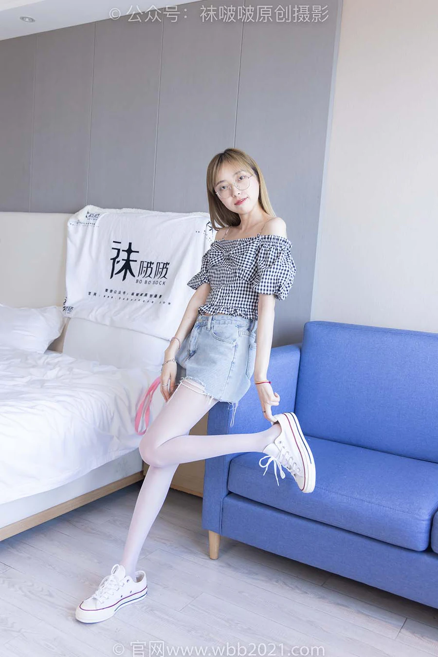 [BoBoSocks袜啵啵]NO.234 稚予-板鞋、白丝 BoBoSocks袜啵啵-第1张