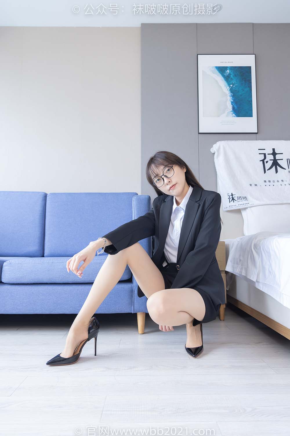 [BoBoSocks袜啵啵]NO.280 稚予-马丁靴、高跟鞋、黑棉袜、肉丝 BoBoSocks袜啵啵-第2张