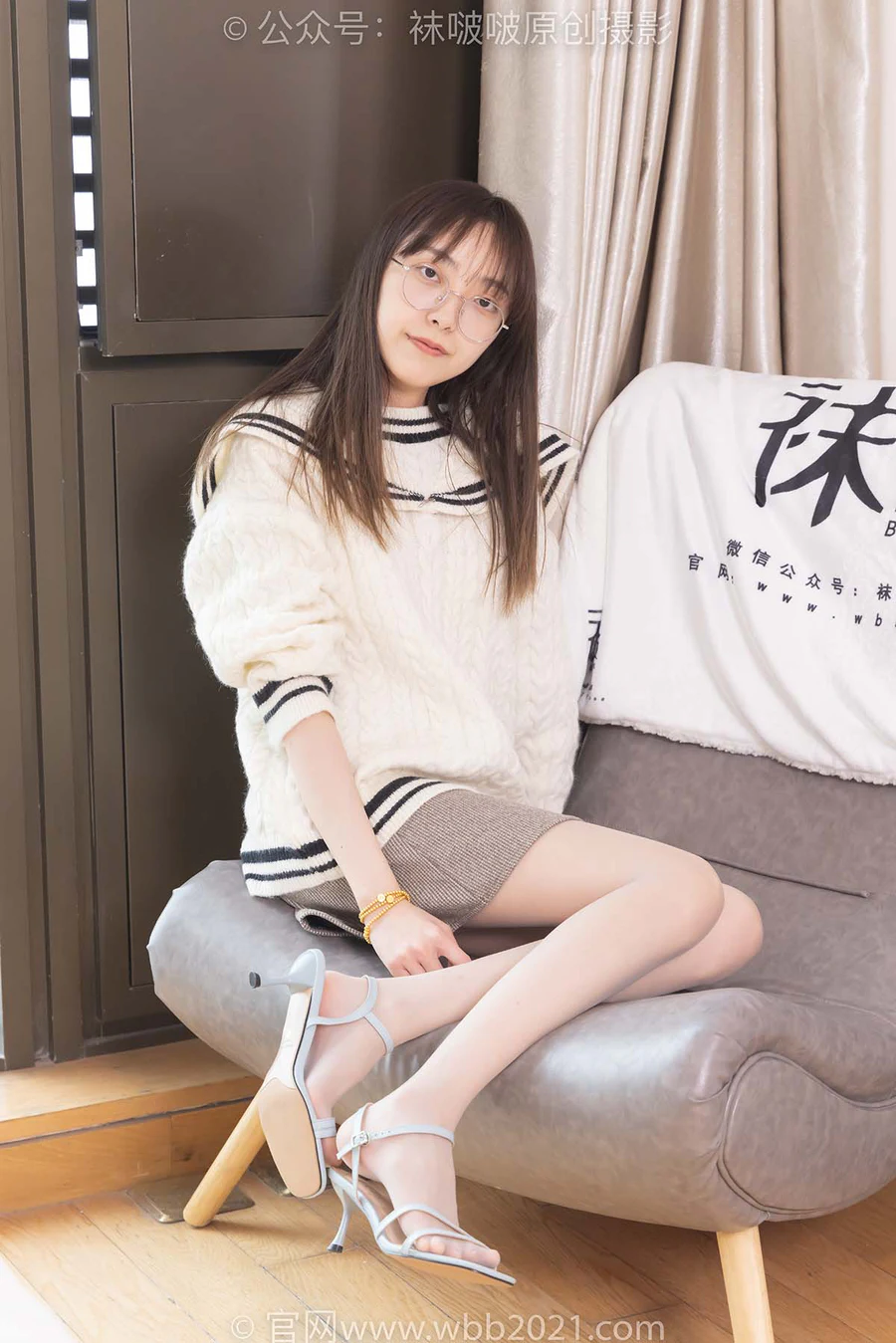 [BoBoSocks袜啵啵]NO.361 稚予-高跟凉鞋、平底鞋、超薄黑丝、灰丝 BoBoSocks袜啵啵-第2张