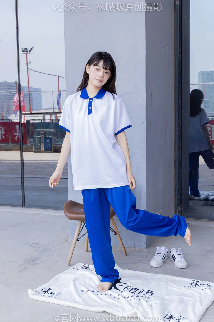 [BoBoSocks袜啵啵]NO.393 糯米-板鞋、白棉袜、裸足、校服 BoBoSocks袜啵啵-第2张