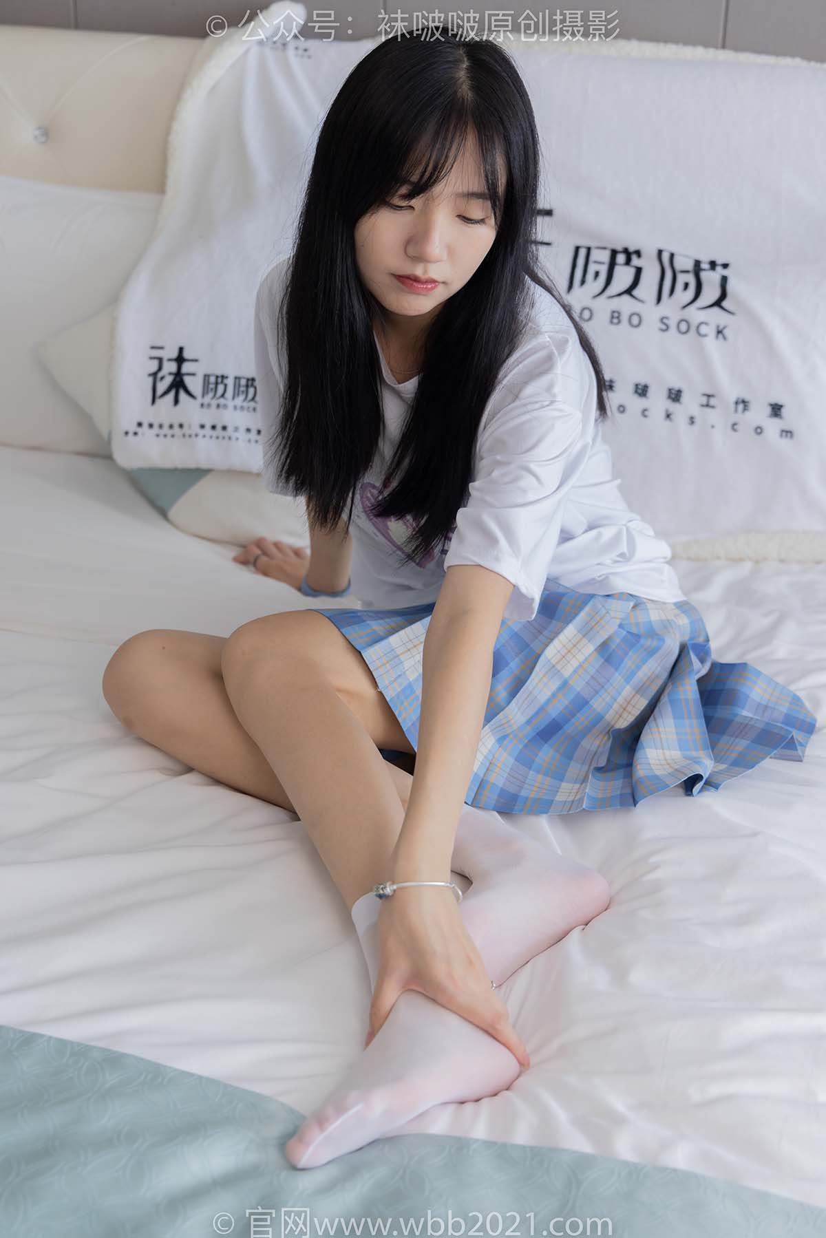 [BoBoSocks袜啵啵]NO.414 小甜豆-板鞋、帆布鞋、短白丝、船袜 BoBoSocks袜啵啵-第1张