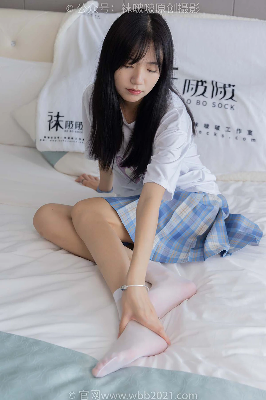 [BoBoSocks袜啵啵]NO.414 小甜豆-板鞋、帆布鞋、短白丝、船袜 BoBoSocks袜啵啵-第1张