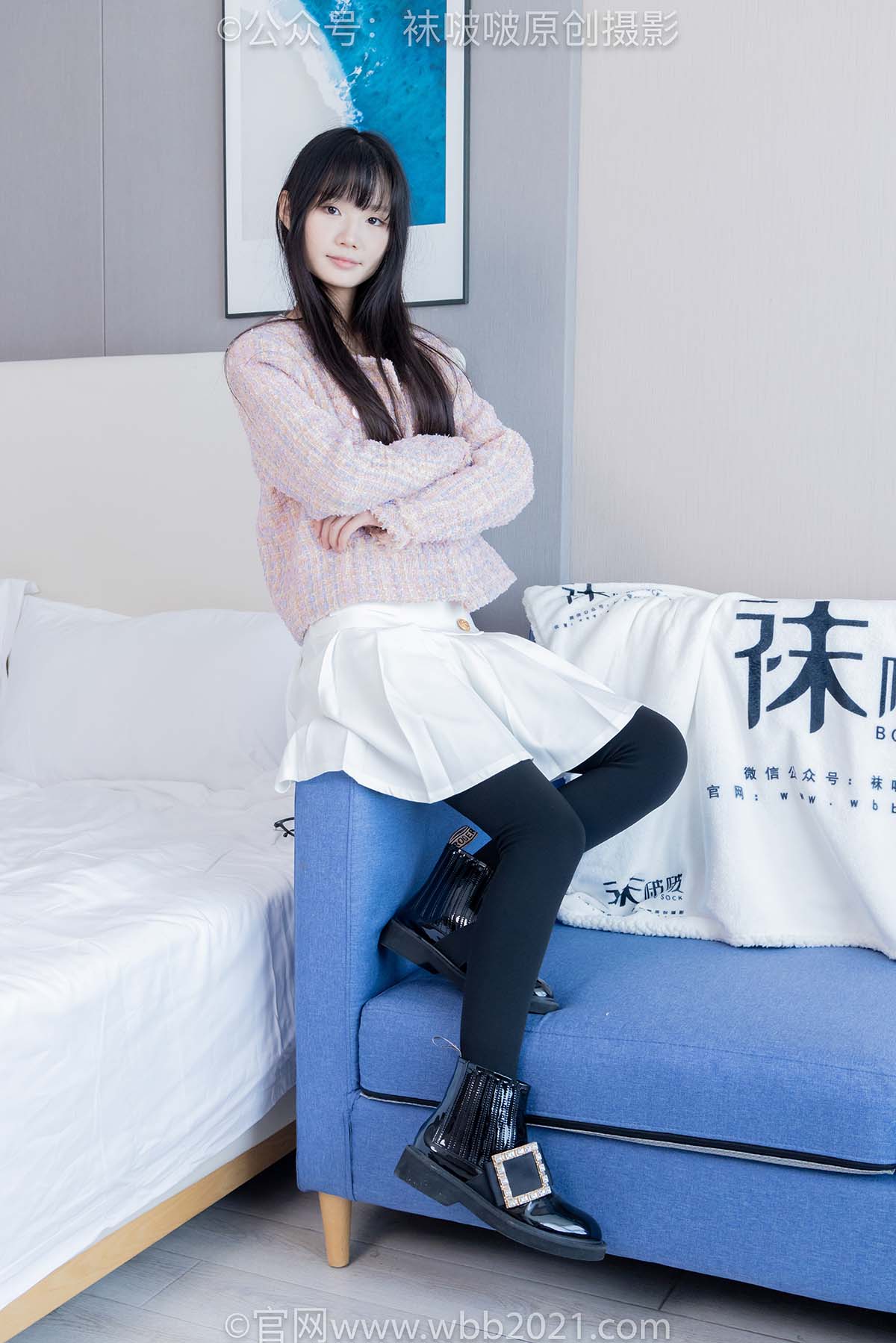 [BoBoSocks袜啵啵]NO.438 甜甜圈-皮鞋、板鞋、白棉袜、黑色踩脚袜 BoBoSocks袜啵啵-第1张