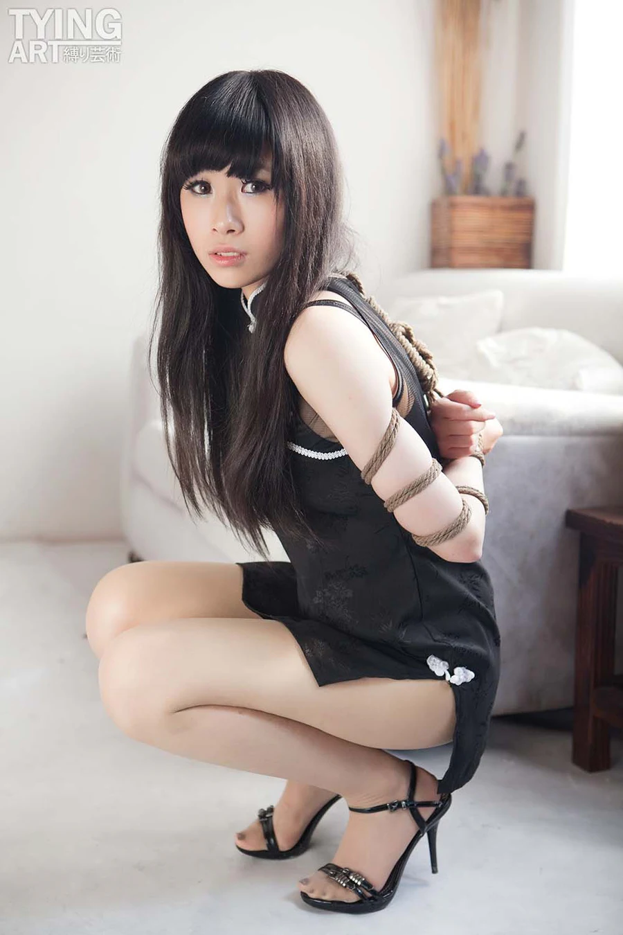 [禁忌摄影]Taboo-love NO.097 TyingArt 縛リ芸術 Yuko Chinese Dress & Gag 1 JJSY禁忌摄影-第1张