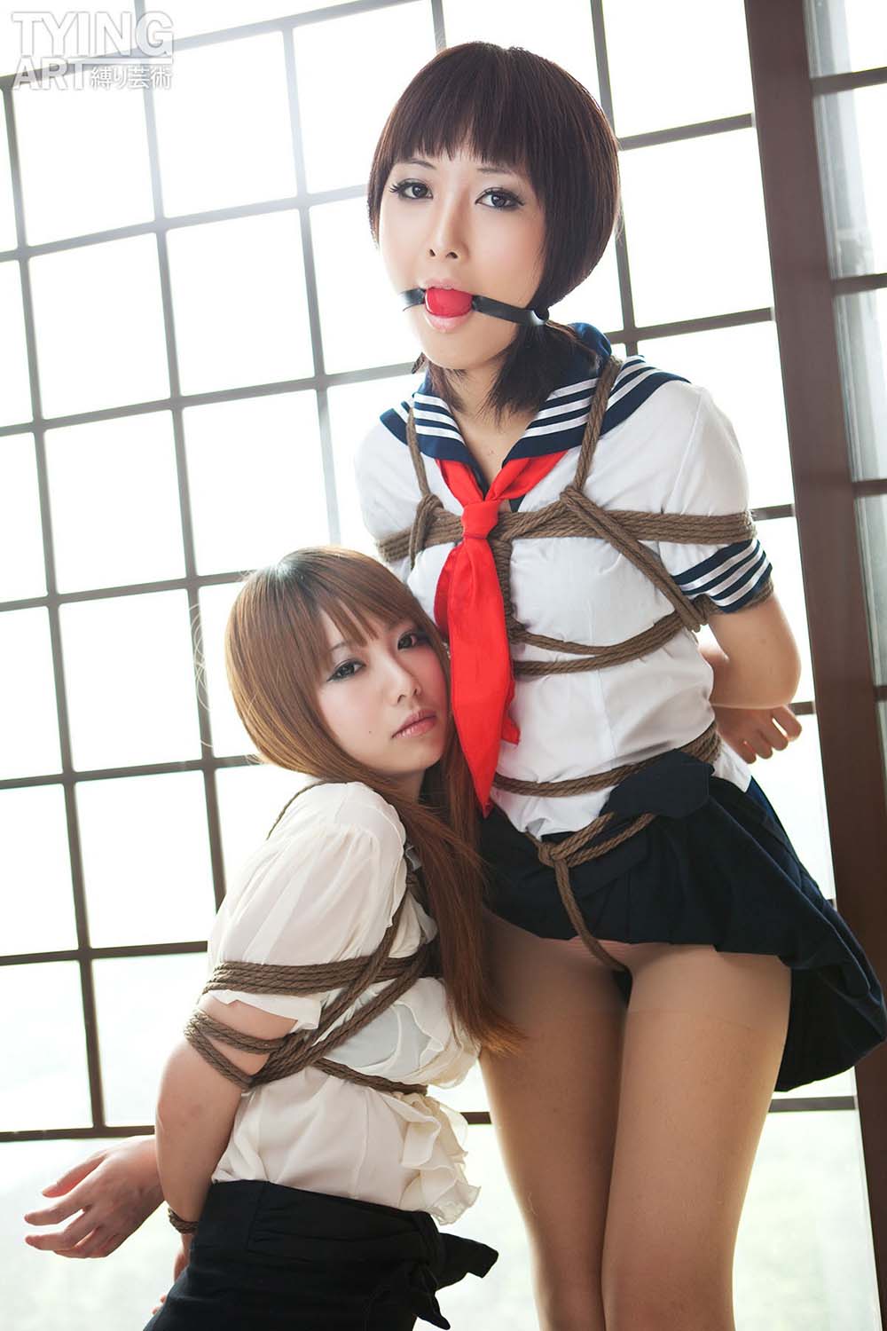 [禁忌摄影]Taboo-love NO.092 TyingArt 縛リ芸術 Dimdim & Shiryl OL & School Girl 2 JJSY禁忌摄影-第1张