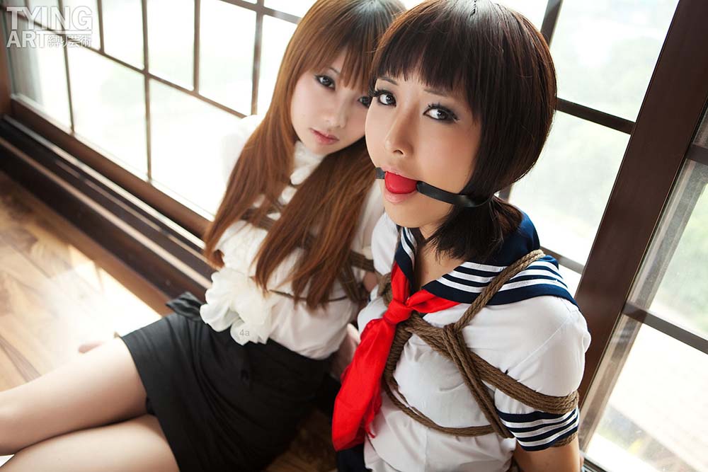 [禁忌摄影]Taboo-love NO.092 TyingArt 縛リ芸術 Dimdim & Shiryl OL & School Girl 2 JJSY禁忌摄影-第2张