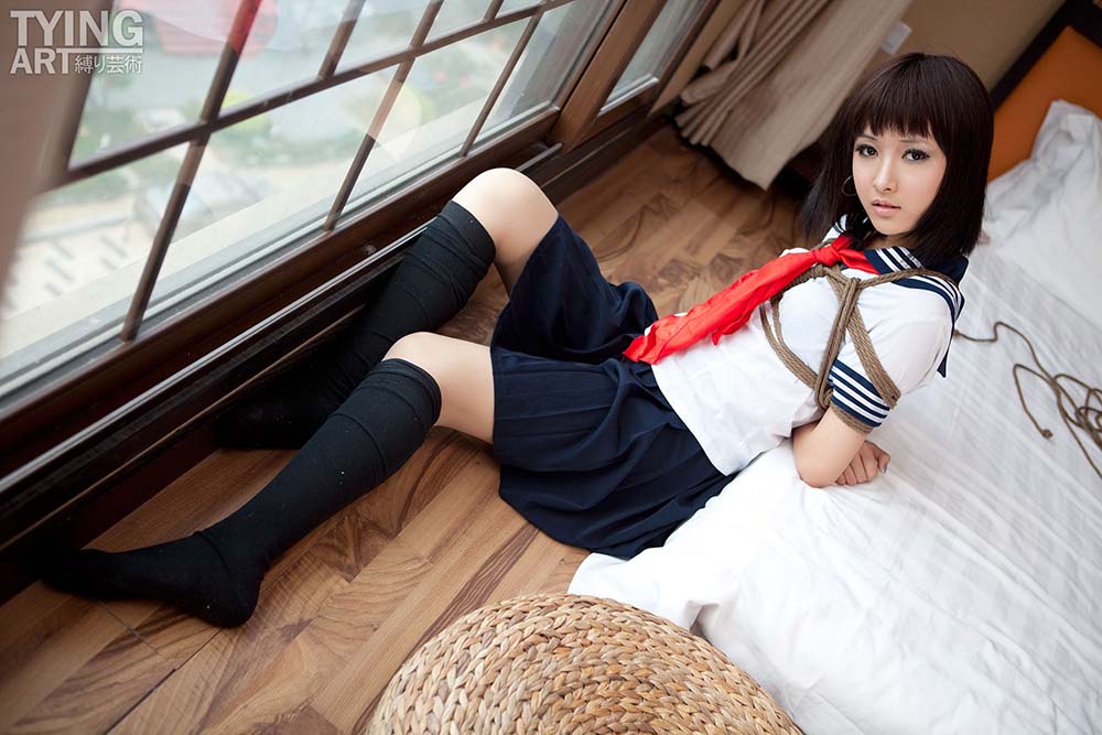 [禁忌摄影]Taboo-love NO.090 TyingArt 縛リ芸術 Shiryl School Girl JJSY禁忌摄影-第2张