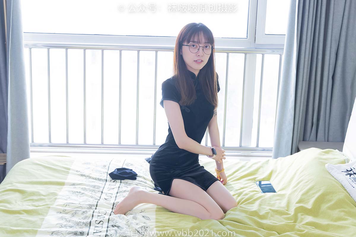 [BoBoSocks袜啵啵]NO.482 稚予-高跟鞋、厚黑丝大腿袜、肉丝、旗袍 BoBoSocks袜啵啵-第1张