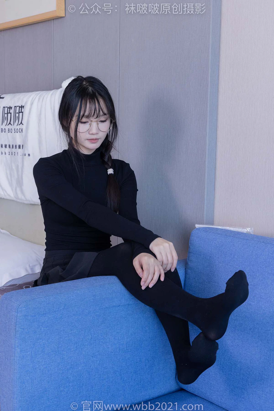 [BoBoSocks袜啵啵]NO.523 甜甜圈-皮鞋、厚黑丝 BoBoSocks袜啵啵-第2张