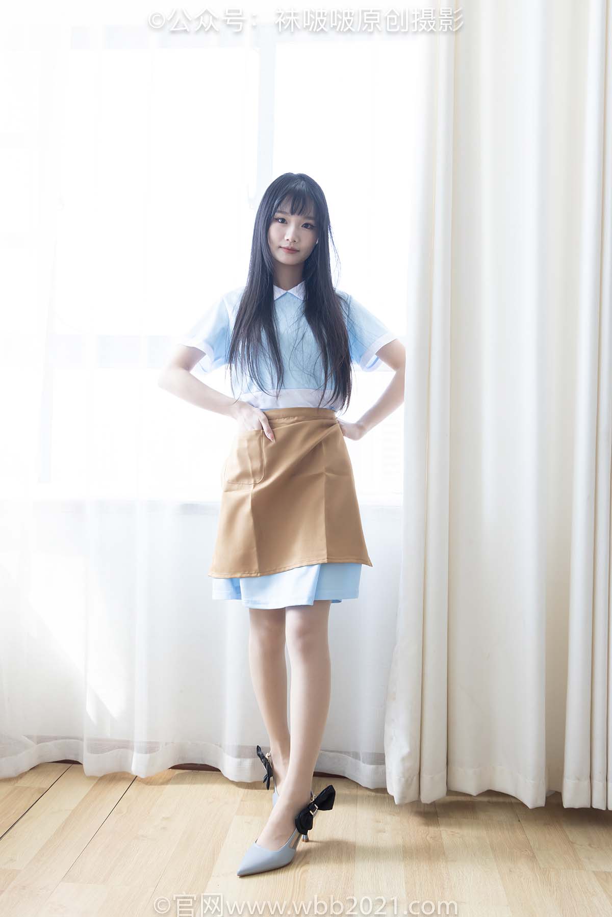 [BoBoSocks袜啵啵]NO.521 甜甜圈-制服、高跟鞋、薄肉丝、裸足 BoBoSocks袜啵啵-第1张
