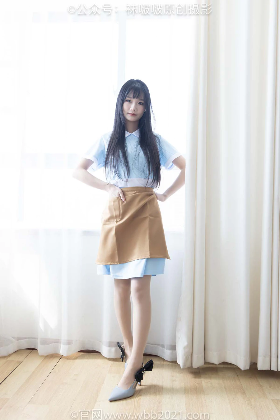 [BoBoSocks袜啵啵]NO.521 甜甜圈-制服、高跟鞋、薄肉丝、裸足 BoBoSocks袜啵啵-第1张
