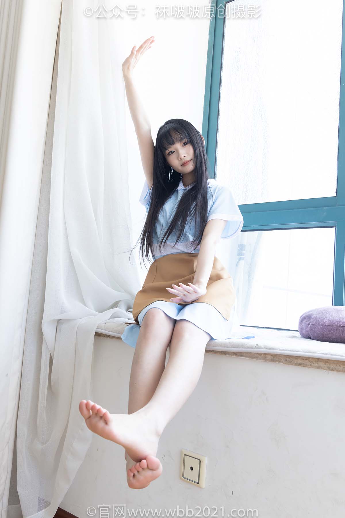 [BoBoSocks袜啵啵]NO.521 甜甜圈-制服、高跟鞋、薄肉丝、裸足 BoBoSocks袜啵啵-第2张