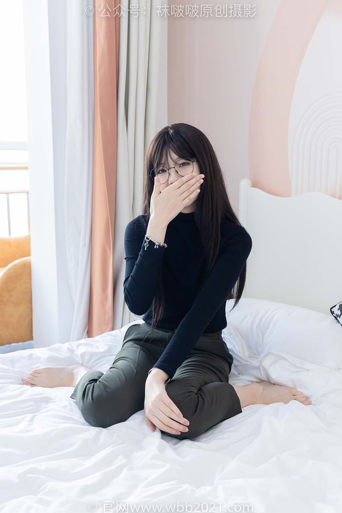 [BoBoSocks袜啵啵]NO.519 小甜豆 高跟鞋、薄黑丝、裸足、ol制服、裤里丝 BoBoSocks袜啵啵-第2张