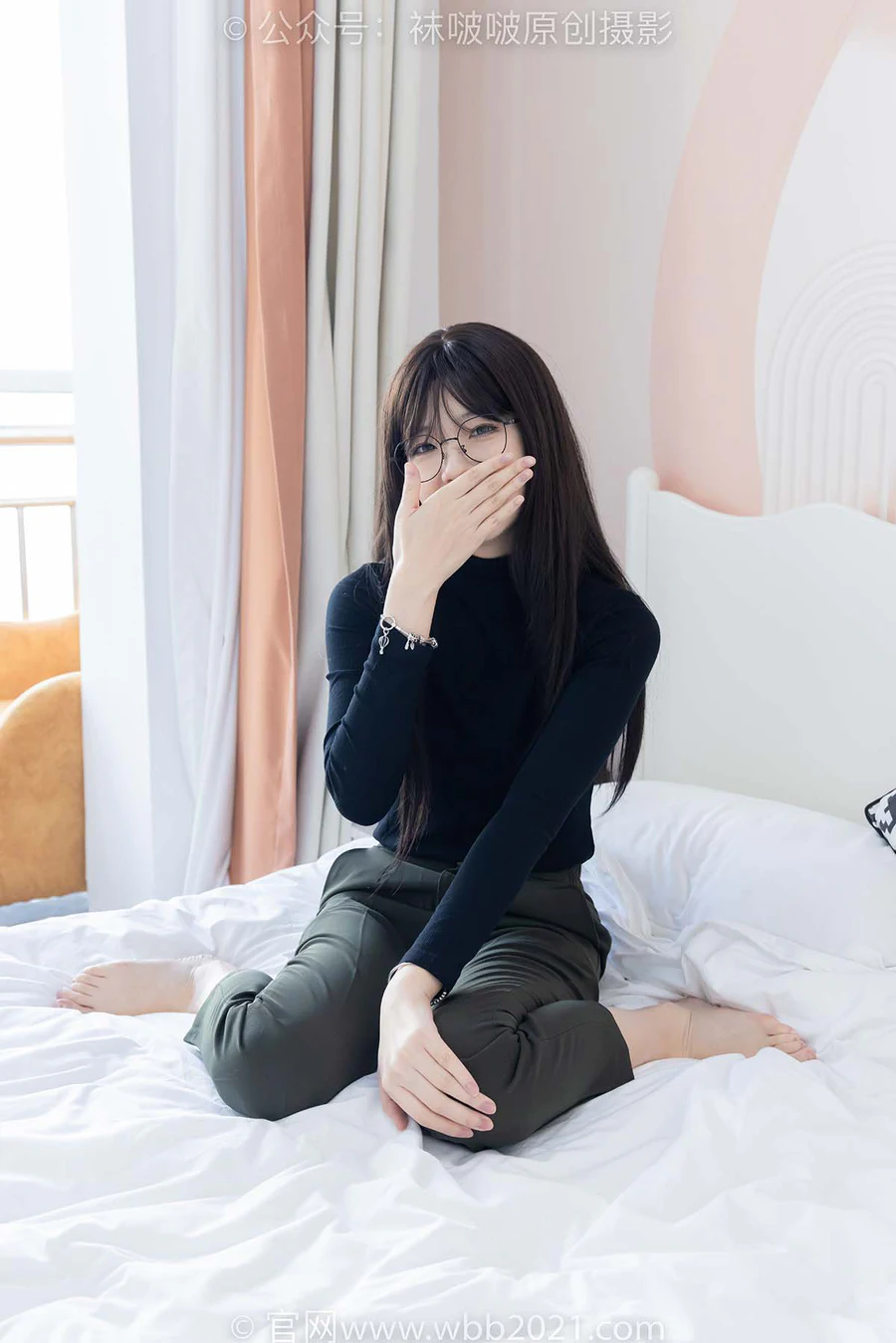 [BoBoSocks袜啵啵]NO.519 小甜豆 高跟鞋、薄黑丝、裸足、ol制服、裤里丝 BoBoSocks袜啵啵-第2张