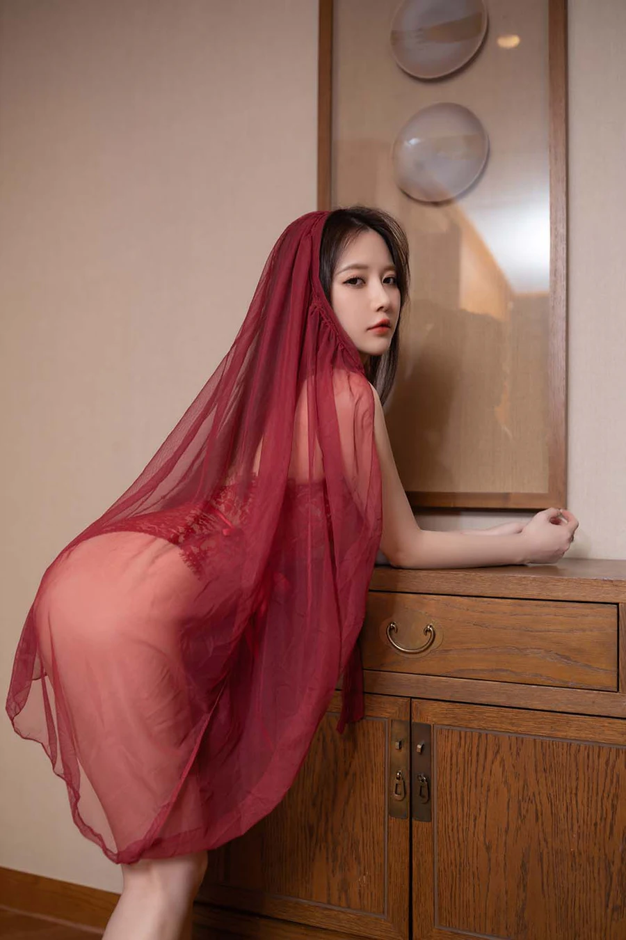 秀人名模鱼子酱Fish内部私购未上架《棠梨》写真 JPJX极品精选-第2张
