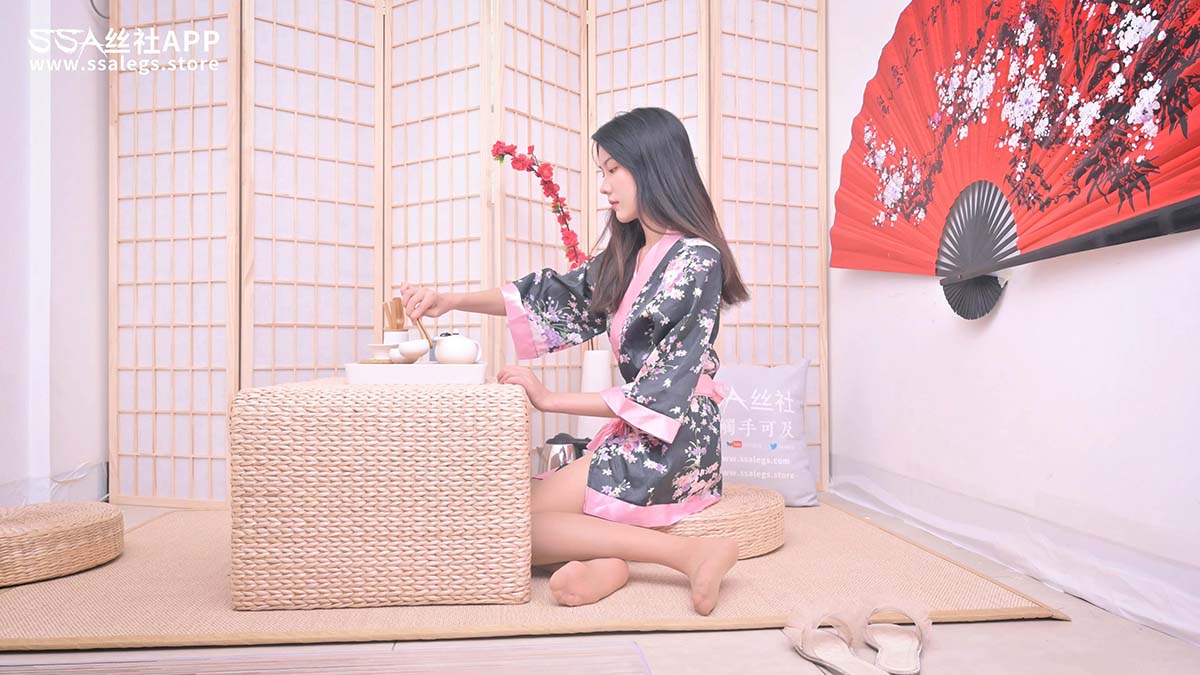 [SSA丝社]短片 NO.0040 素素の茶艺 肉丝袜 SSA丝社短片-第1张