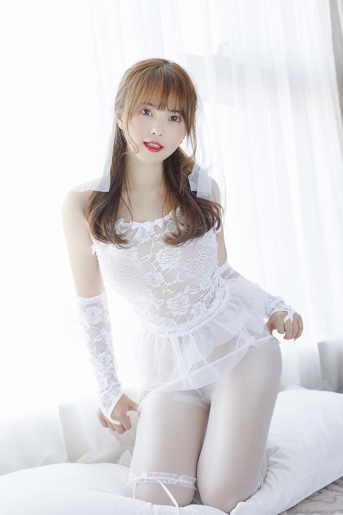 张思允 – 白色婚纱 JPJX极品精选-第2张