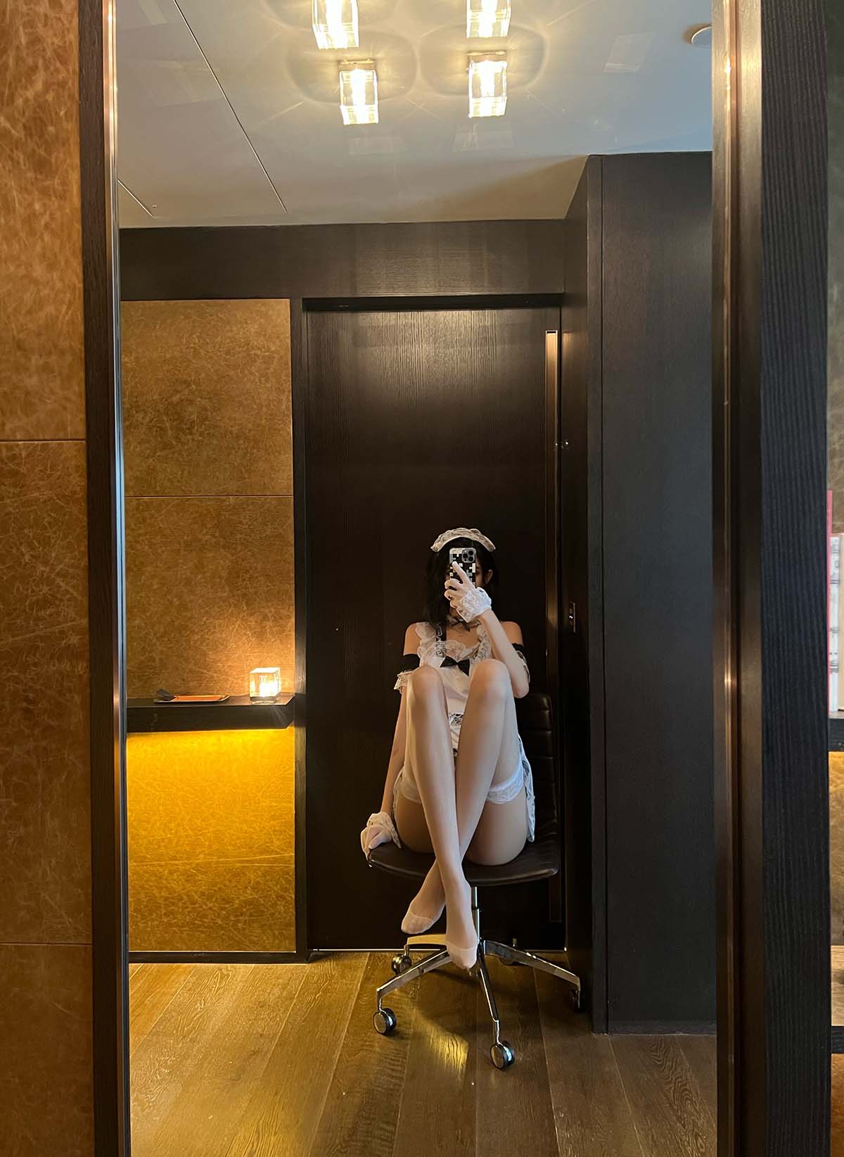 葛征GeZheng – 白丝女仆超性感套装 JPJX极品精选-第1张