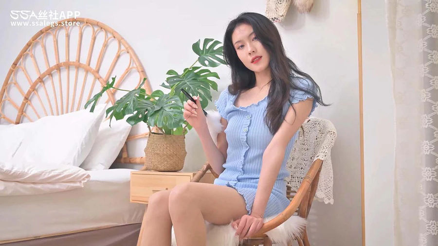 [SSA丝社]短片 NO.0133 素素 SK肉色开裆丝袜 SSA丝社短片-第1张