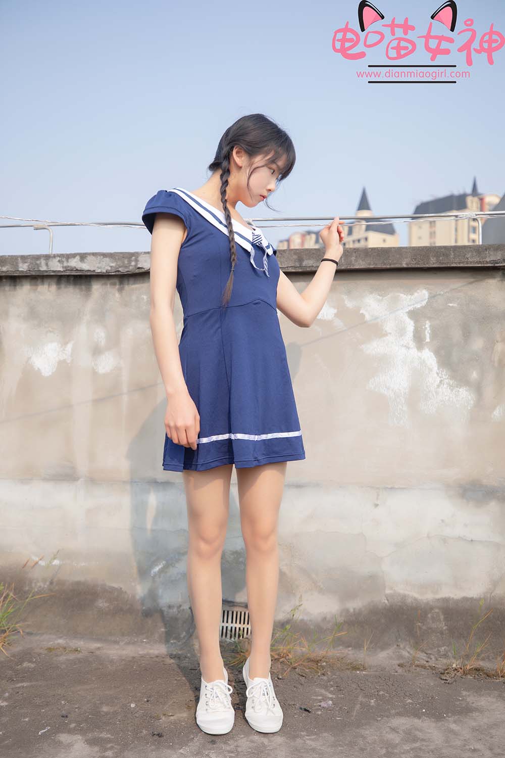 电喵女神 NO.010 灵唯 制服 DMNS电喵女神-第1张