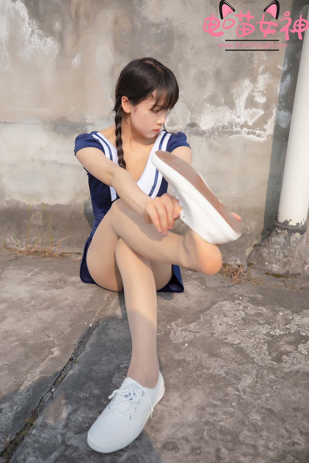 电喵女神 NO.010 灵唯 制服 DMNS电喵女神-第2张