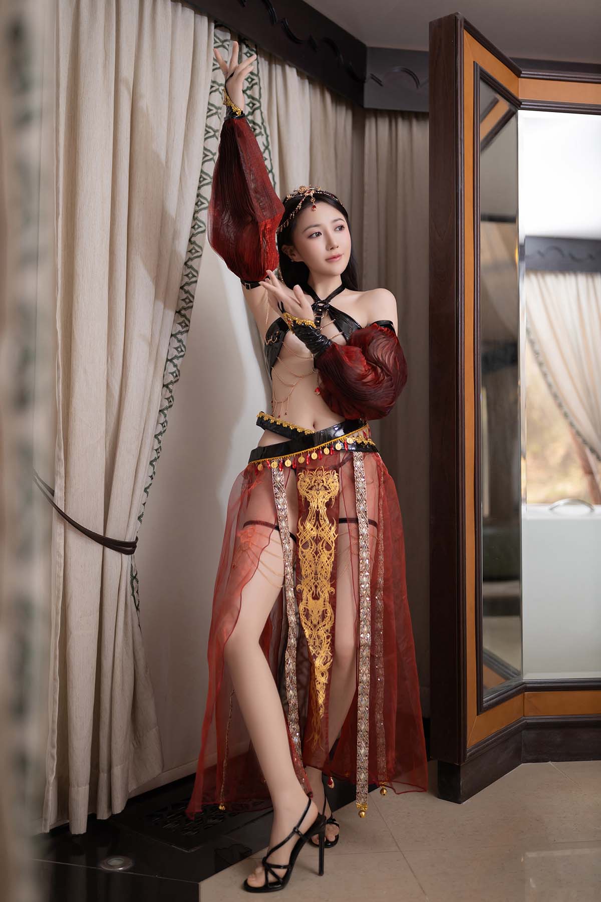 秀人名模鱼子酱Fish内部私购未上架《舞娘》 JPJX极品精选-第1张
