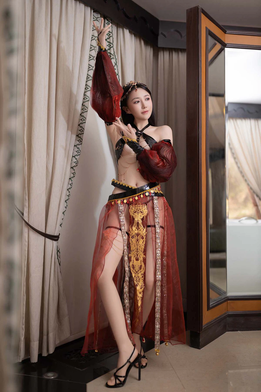 秀人名模鱼子酱Fish内部私购未上架《舞娘》 JPJX极品精选-第1张