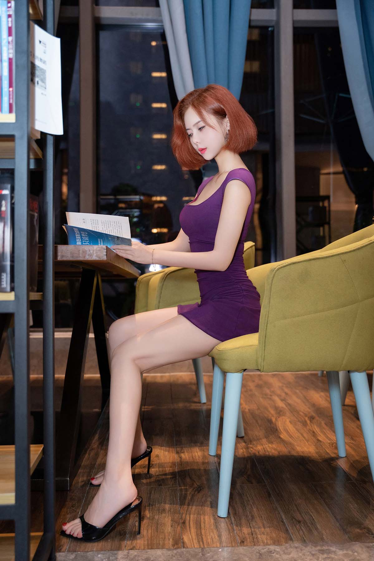 白芷yy – 性感紫色内衣 JPJX极品精选-第1张