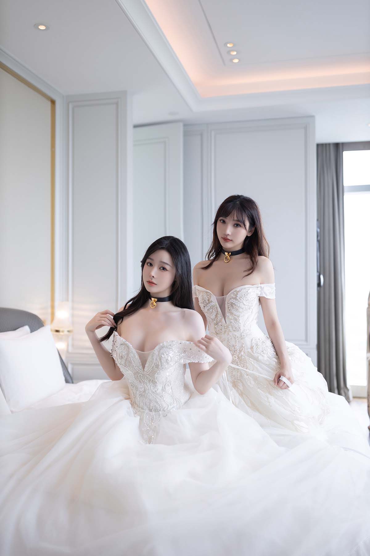 是小逗逗&陆萱萱 – 双人婚纱 JPJX极品精选-第1张