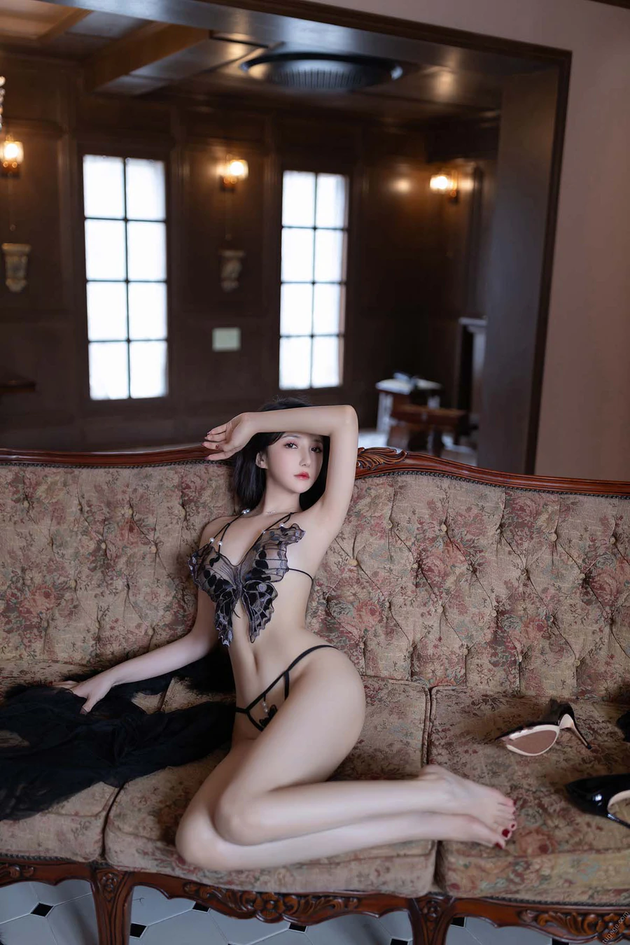 秀人名模鱼子酱Fish《蝴蝶之梦》写真 JPJX极品精选-第1张