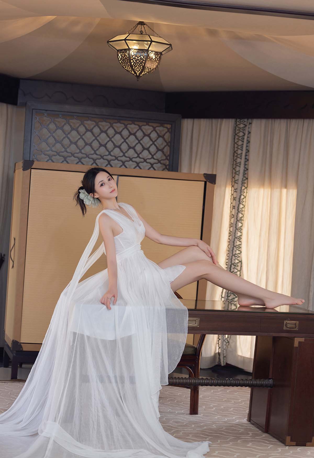 秀人名模鱼子酱Fish《沙漠之花》写真 JPJX极品精选-第1张