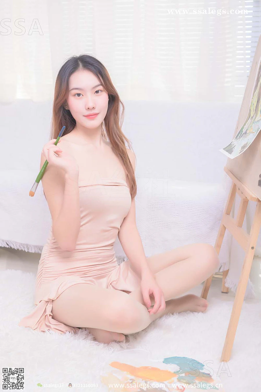 [SSA丝社]超清写真 NO.341 素素画师少女玩乐的一天(下) SSA丝社超清-第1张