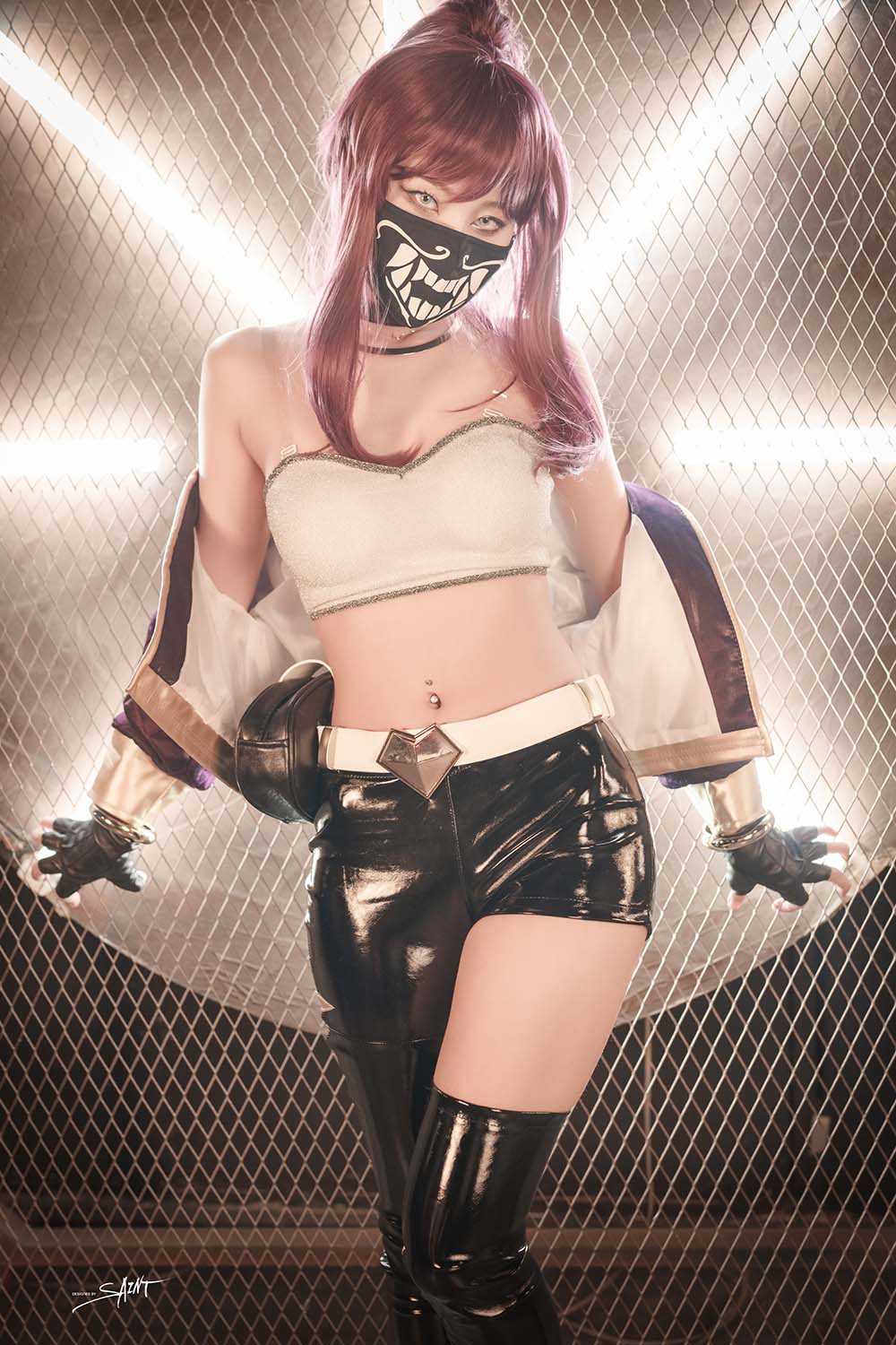 [SaintPhotoLife]Yuna – NO.13 – Cosplay VOL.04 KDA Akali & Nier Automata 2B SaintPhotoLife-第1张