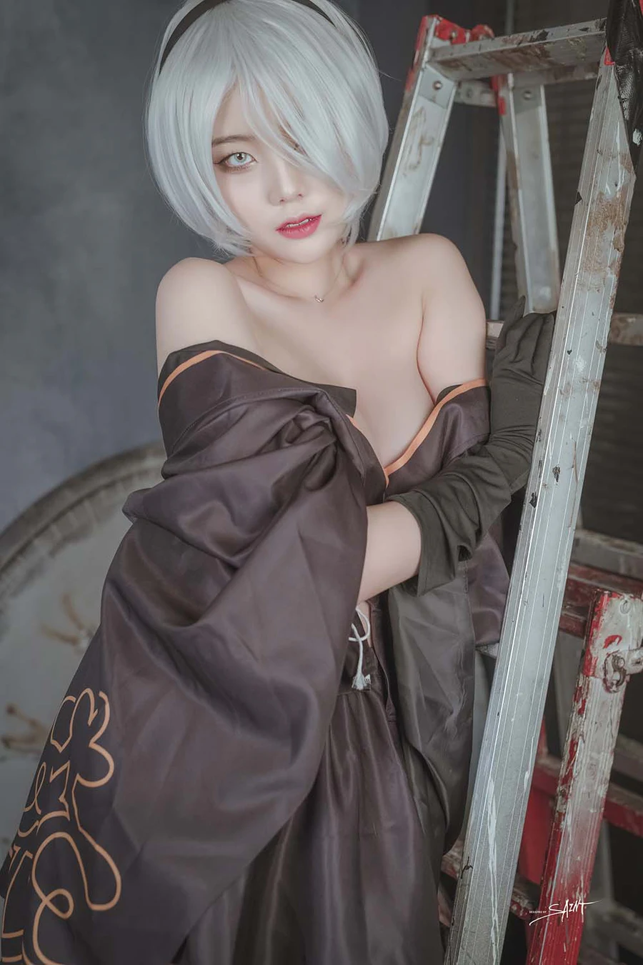 [SaintPhotoLife]Yuna – NO.13 – Cosplay VOL.04 KDA Akali & Nier Automata 2B SaintPhotoLife-第2张
