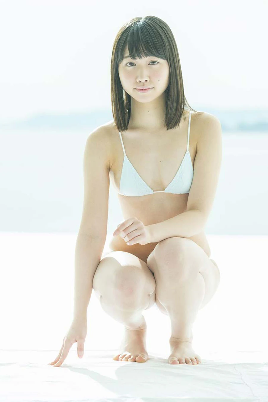 [@Crepe]NO.0330 2017.08.12 Miku Takaoka 高岡未來 – light blue swimwear @Crepe-第1张