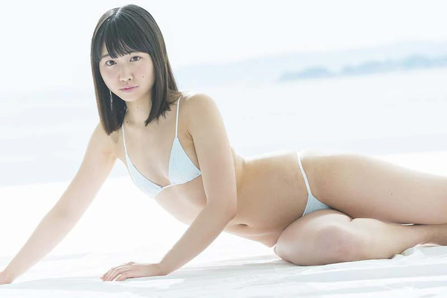 [@Crepe]NO.0325 2017.07.26 Miku Takaoka 高岡未來 light blue swimwear @Crepe-第1张