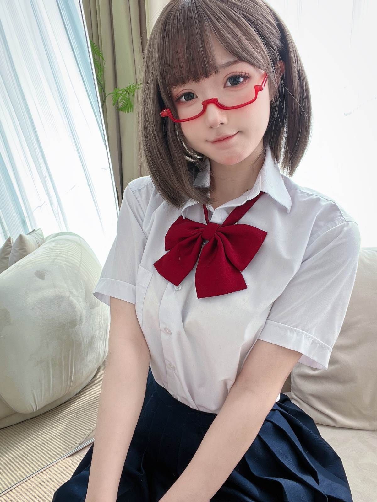 阿包也是兔娘 – Jk学妹 Cosplay-第1张