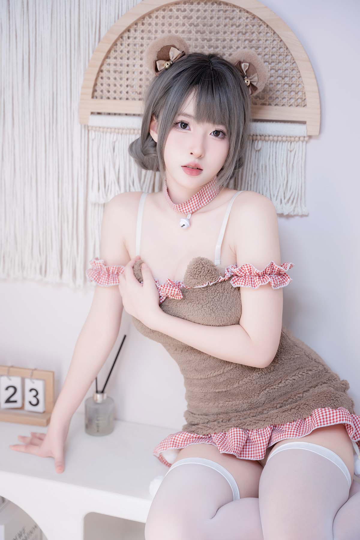 清水由乃 – 可爱熊 Cosplay-第1张