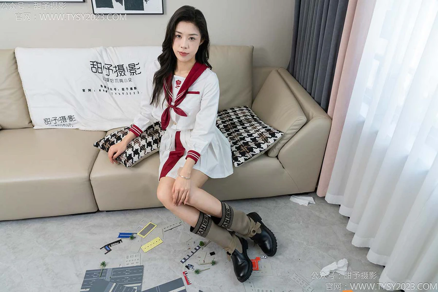 甜予摄影 NO.148 咖啡豆-靴子、白棉袜、裸足 TYSY甜予摄影-第2张