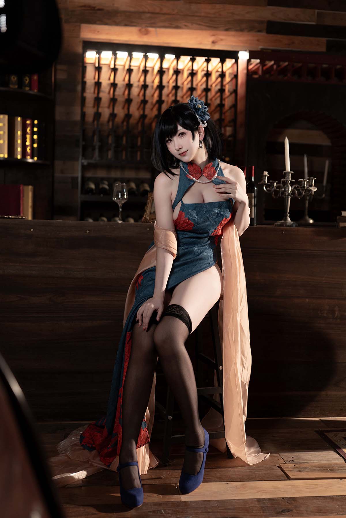 梓猫AzuNyan – 建武旗袍 Cosplay-第1张
